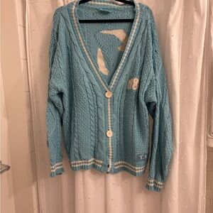 1989 Taylor Swift Blue and White Cardigan